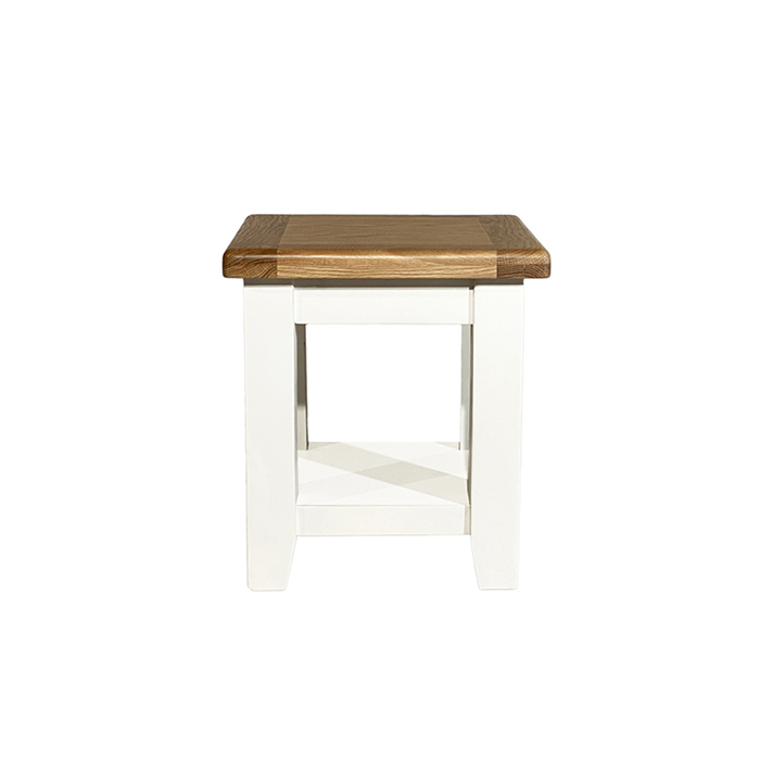 Oxford White Finish End Table